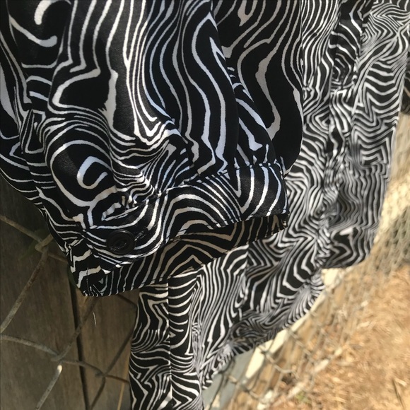 Swirly Zebra Print Blouse - Picture 2 of 5